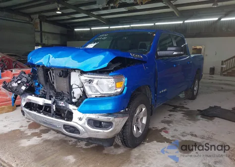 2021 Ram 1500 Big Horn 4X4 5'7 Box z USA, uszkodzony, nr VIN 1C6SRFFT4MN641929